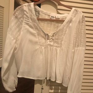 Somedays Lovin cropped long sleeve blouse